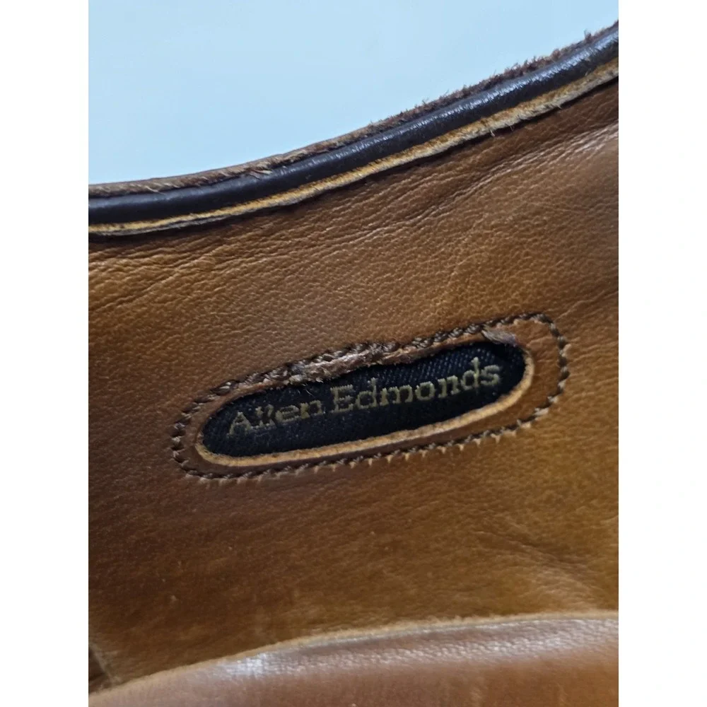 Allen Edmonds Yorktown Derby Shoes Mens Size 14D Cap Toe Made USA Leather Soles